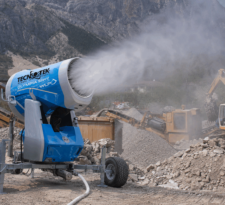 Abbattitori di polveri per impianti di riciclaggio